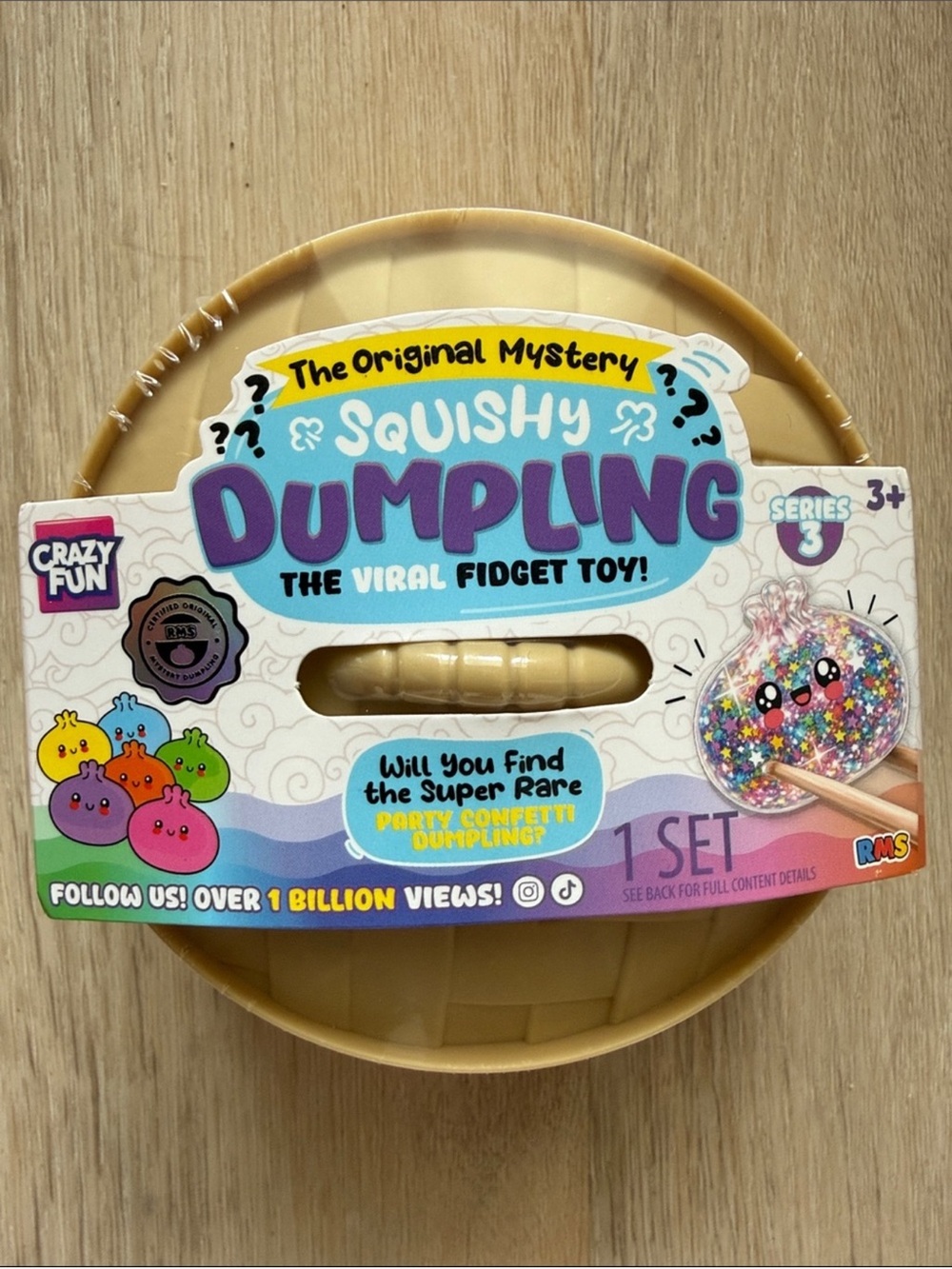 RMS The Original Mystery Dumpling Fidget Toy - Confetti
